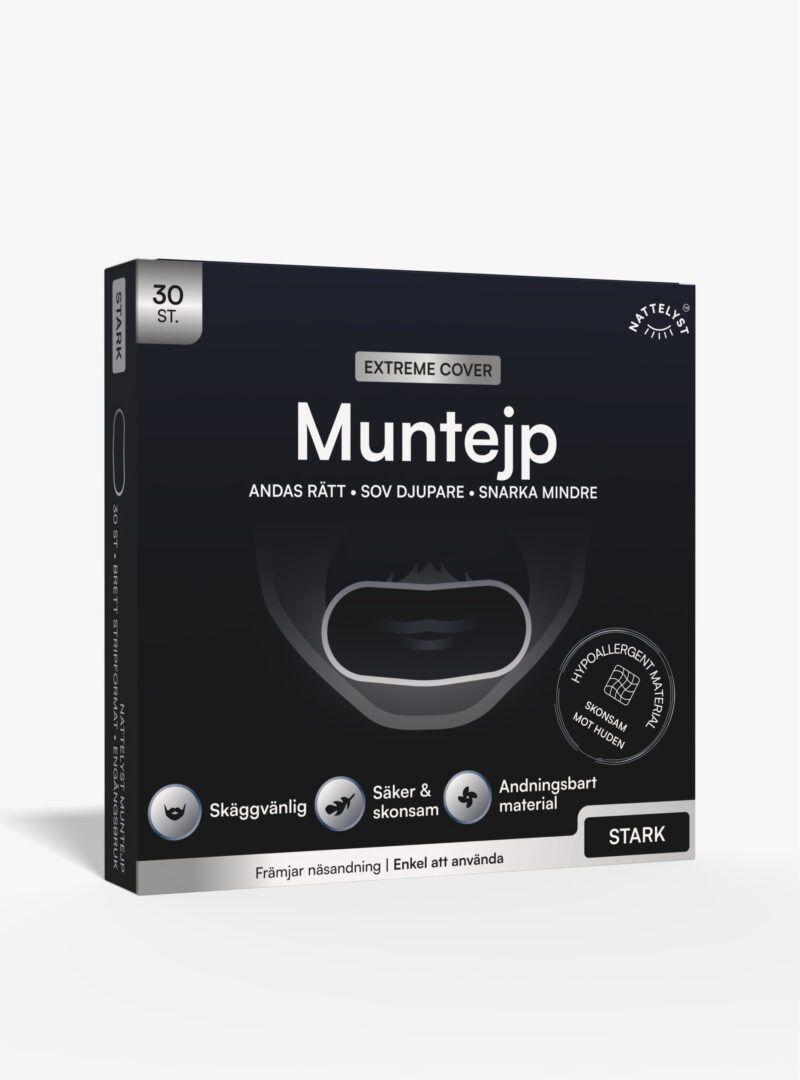 Nattelyst Muntejp Extreme, förpackning med 30 remsor skäggvänlig muntejp