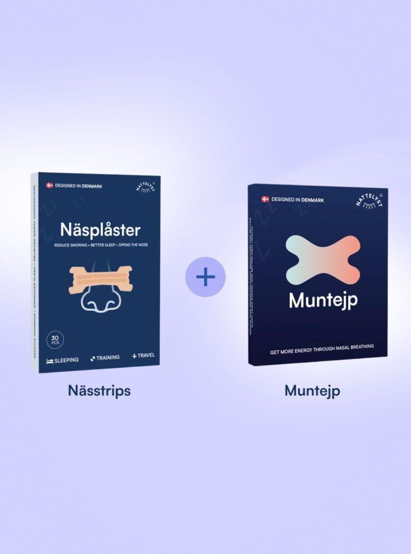 Nattelyst Tape Pack, paket med muntejp och nässtrips