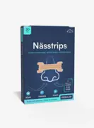 Nattelyst nässtrips i blå förpackning med 30 stycken andningsremsor